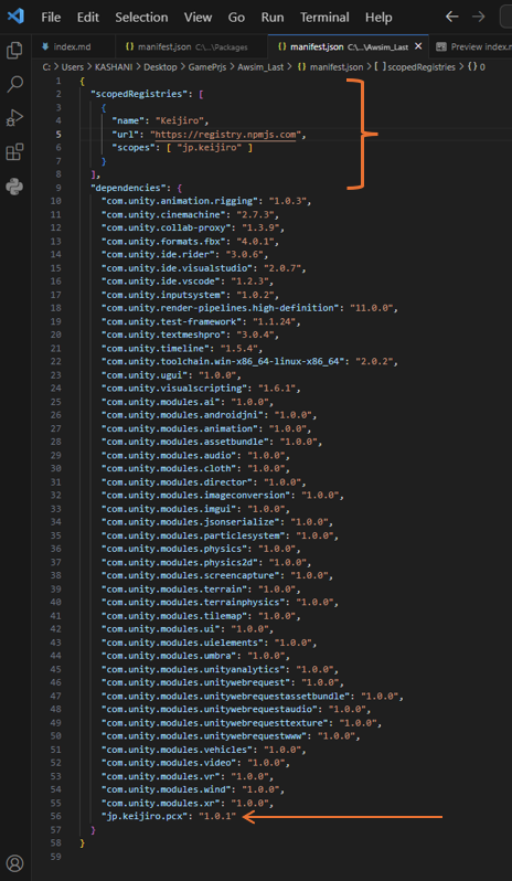 Location of manifest.json